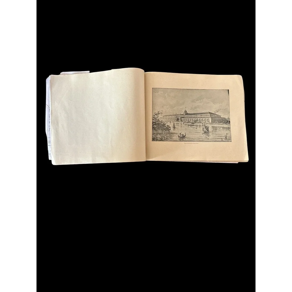 The Illustrated Worlds Columbian Exposition Souvenir 1893 Softcover String Tied
